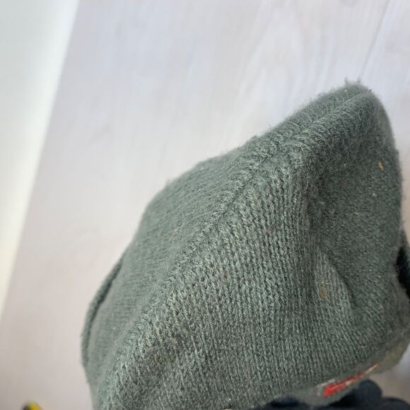 Vintage Diesel Beanie Hat Rare Grey Red Unisex Wool - Picture 5 of 10